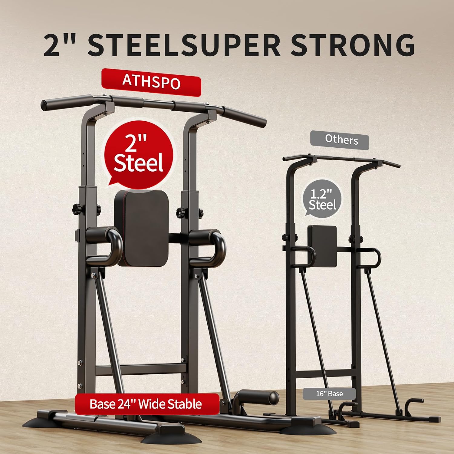 Power Tower Pull-Up Bar Statio - Leg Home Gym Workout 评论和价格