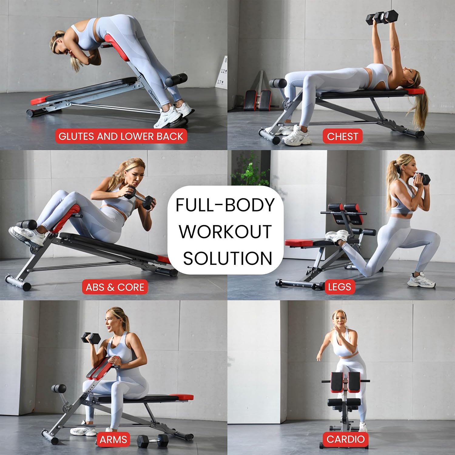 Multi-Functional Weight Bench  - All In One Gym Home Equipment 评论和价格